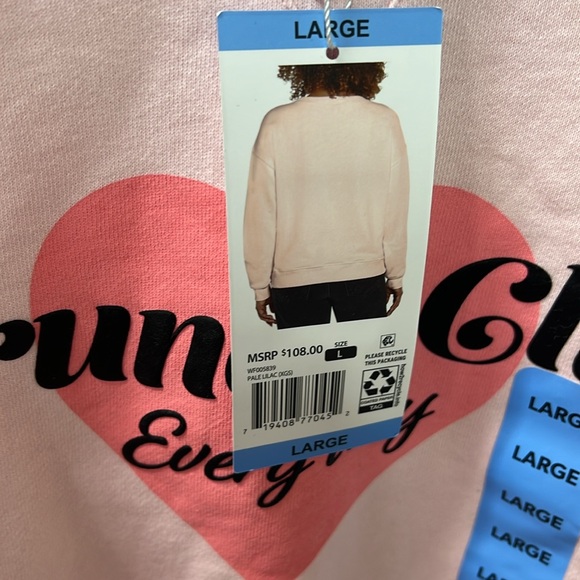 Pink Wildfox Brunch Club Everyday Crewneck New - Picture 10 of 14